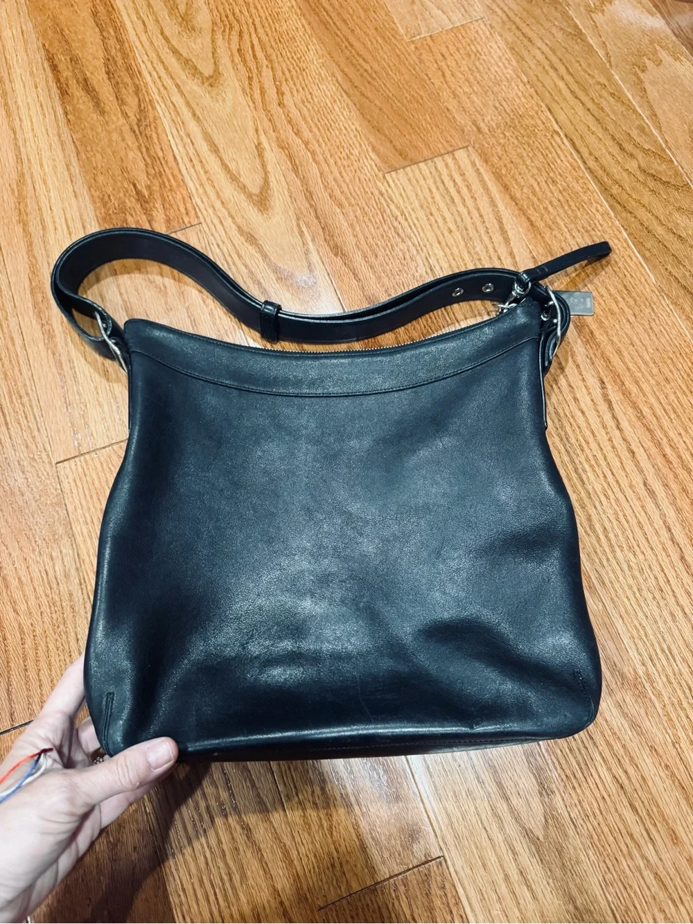 Coach Legacy Black Leather Shoulder Bag 9188